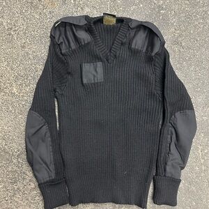 Citadel Military Sweater Men's 48 L Ribbed Knit Virgin Wool Great Britain T283